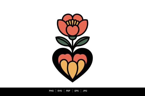 Bold Nature SVG Bloom from Heart