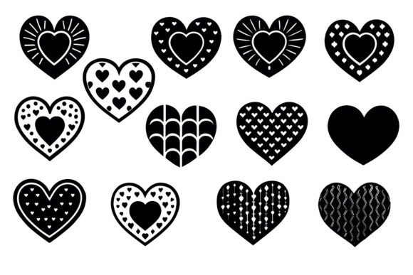 Floral Heart Love Silhouette Svg