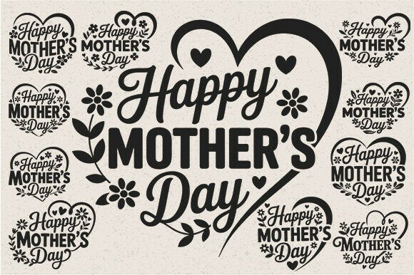 Floral Heart Mother’s Day SVG Bundle