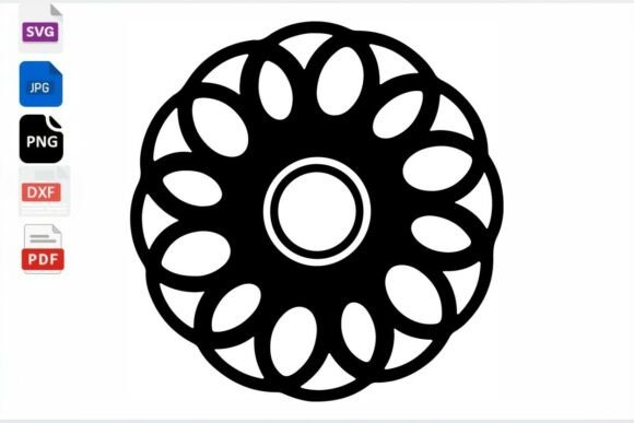 Mandala SVG Cut File Floral Design